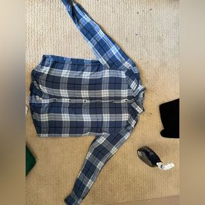 Young La dress shirt Flannel Size M